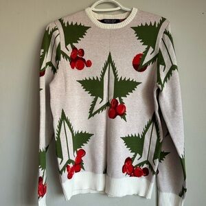 Jeffree Star Cosmetics Holly & Berry Christmas Knit Sweater Small NWOT